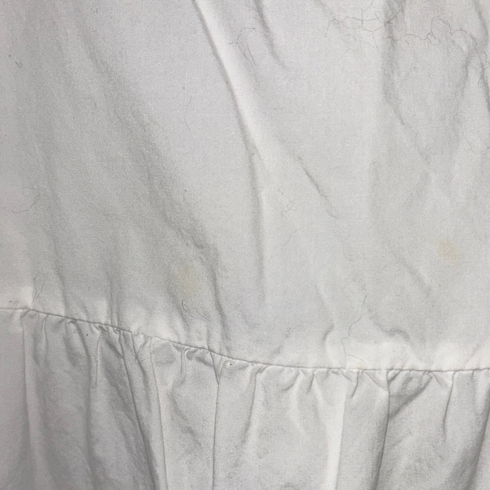 a.n.a White Off-Shoulder Embroidered Peasant Top with Navy Trim - Picture 7 of 9